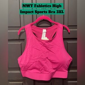 NWT Fabletics High Impact Purple Sports Bra 3XI